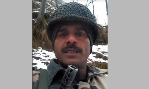 Indian soldier in Kashmir complains of deplorable food, frequent hunger