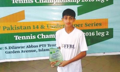 Pakistan&rsquo;s top junior player aims to emulate Federer