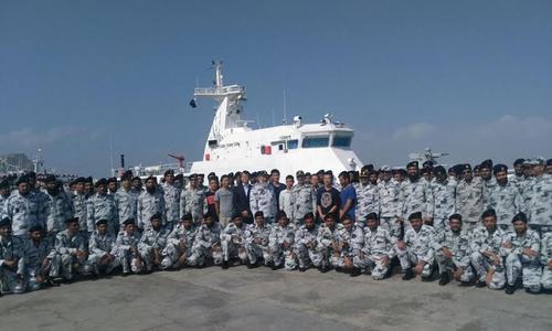 China hands over two ships to Pakistan for maritime security