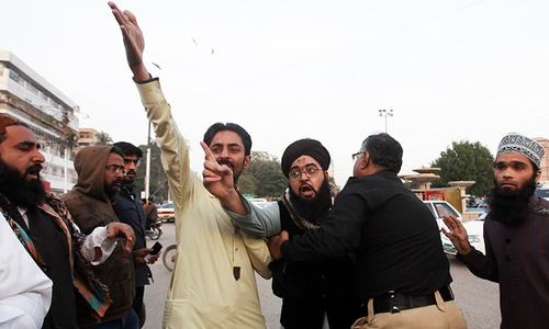 Clashes as protesters demand missing activists face blasphemy charge