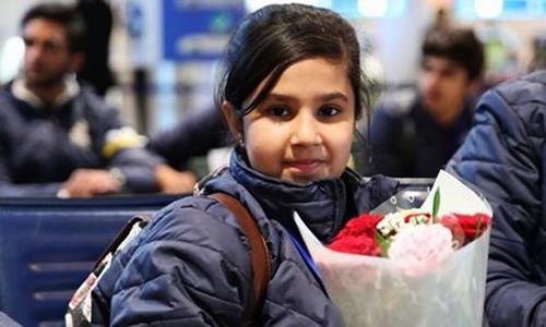 Children from Shaukat Khanum Hospital arrive in Dubai to support Peshawar Zalmi Children from Shaukat Khanum Hospital arrive in Dubai to support Peshawar Zalmi