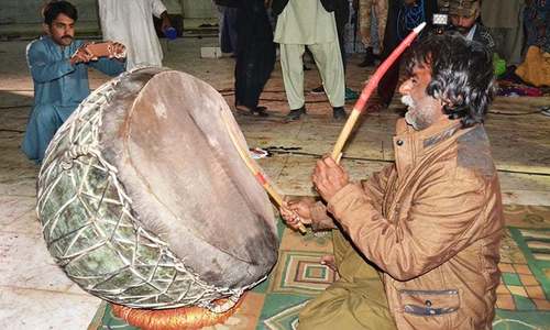 Dhamaal resumes at shrine of Lal Shahbaz Qalandar Dhamaal resumes at shrine of Lal Shahbaz Qalandar
