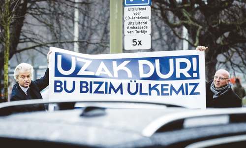 Wilders seeks to revive Dutch poll by denouncing Turkish rallies Wilders seeks to revive Dutch poll by denouncing Turkish rallies