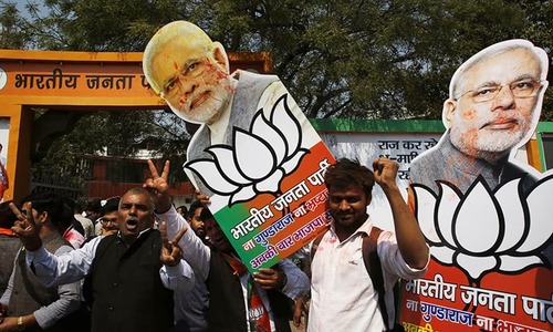 Indian PM Modi's party ahead in state polls