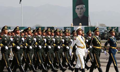 Chinese Honour Guards join Pakistan Day rehearsals Chinese Honour Guards join Pakistan Day rehearsals
