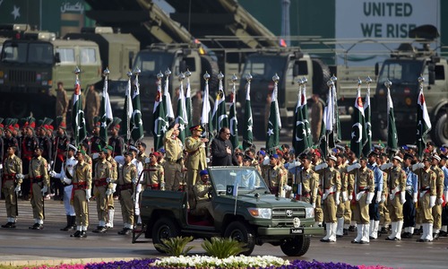 Military parade in capital marks Pakistan Day celebrations
