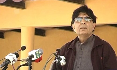 Chaudhry Nisar tells new FC recruits they have to bring peace to Balochistan
