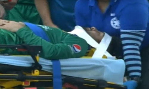 Ahmed Shehzad back in field after suffering neck injury during T20 match with West Indies