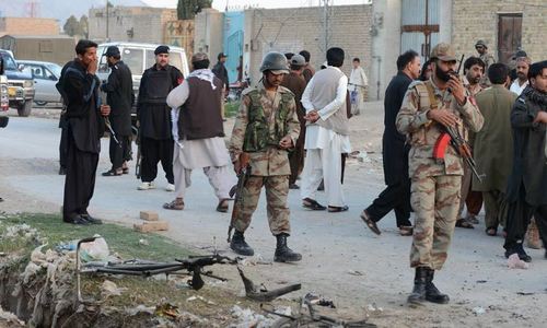 Image result for Four FC personnel lay down their lives in roadside blast in Kech district