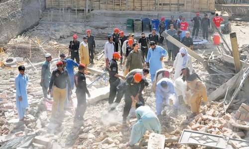 Two labourers buried alive as bakery building collapses