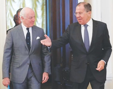 UN Syria envoy visits Russia at &lsquo;delicate&rsquo; time