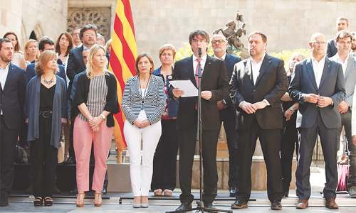 Catalonia steps up separatist challenge with Oct 1 referendum plan