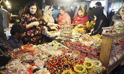 Eid shopping frenzy continues amid security concerns