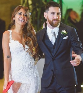 Football star Messi weds childhood sweetheart