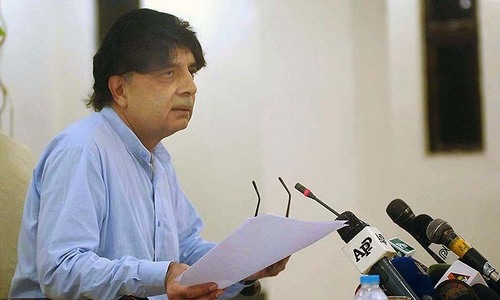 Image result for Ch Nisar postpones press conference till today