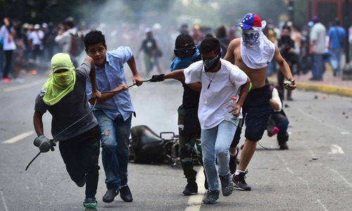 Opposition protests Maduro's 'sham' election victory in Venezuela