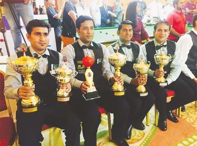 Pakistan 2 rout Pakistan 1 to clinch World Snooker team gold Pakistan 2 rout Pakistan 1 to clinch World Snooker team gold