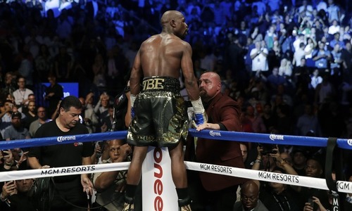 'I'm finished,' says Mayweather after McGregor rout