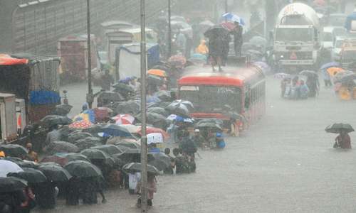 Monsoon rains bring Mumbai to a standstill