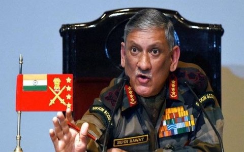 Two-front war with Pakistan and China cannot be ruled out: Indian army chief