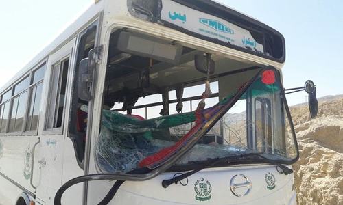 Roadside bomb goes off in Quetta as school bus passes by, driver injured