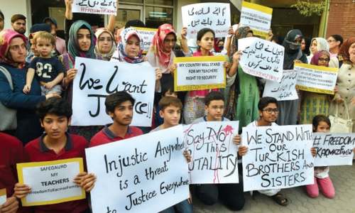 Turkish families in Pakistan renew appeal for security Turkish families in Pakistan renew appeal for security