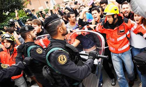 Spanish PM says 'rule of law has prevailed' after 350 injured in Catalonia Spanish PM says 'rule of law has prevailed' after 350 injured in Catalonia