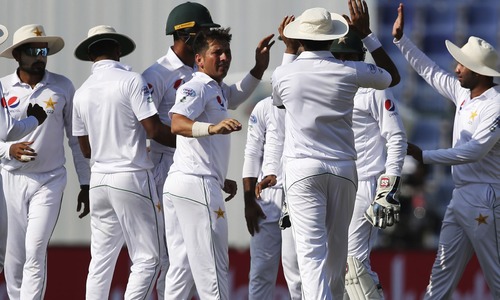First Test: Pakistan manage to stay on top thanks to Haris, Yasir