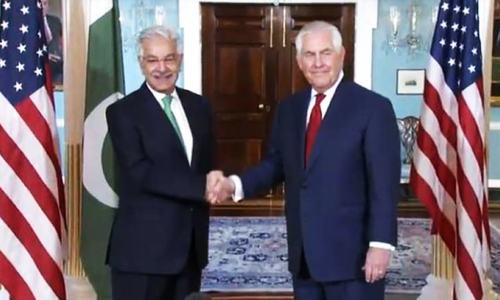 Pakistan pursues zero-tolerance approach against all militants, Asif tells Tillerson