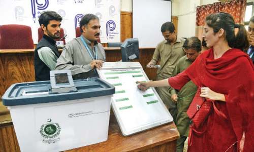 E-voting machines to be used in NA-4 by-elections