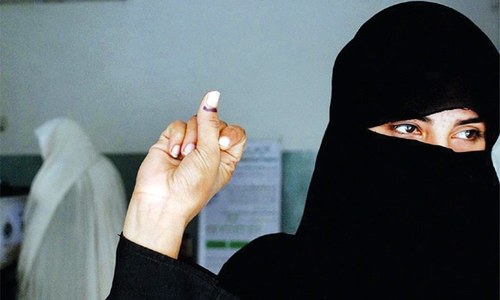 Fafen estimates below 14pc women voters’ turnout in NA-4 by-poll Fafen estimates below 14pc women voters’ turnout in NA-4 by-poll