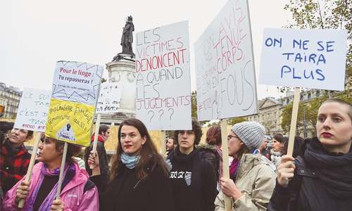French women rally against sexual abuse under #MeToo banner