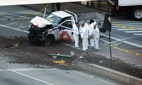8 killed as truck driver plows through bike path in New York 'act of terror'