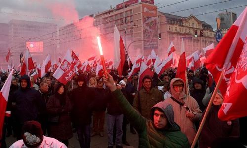 Thousands march in Poland nationalist rally