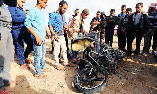 Two Palestinians killed in Gaza, Israel denies attack claim