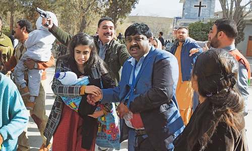 Nine dead, over 50 injured in attack on Quetta church