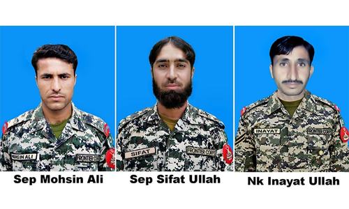 3 FC personnel martyred in IED explosion in North Waziristan