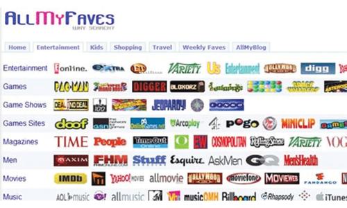 Website: All my favourites