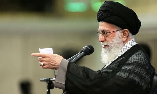 Iran’s Khamenei says ‘enemies’ swaying protests using money, weapons Iran’s Khamenei says ‘enemies’ swaying protests using money, weapons