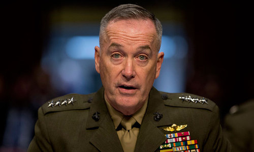 US Gen Dunford hopeful that relations with Pakistan will improve