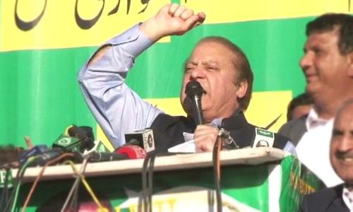 'Imran, what did you do for KP?' Nawaz, Maryam thunder at PML-N's Peshawar 'power show'