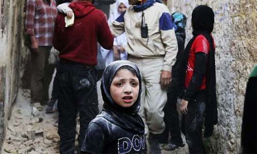 Syria raids kill nearly 30 as war of words escalates over chlorine use