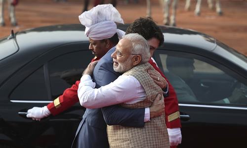 Modi hugs Trudeau amid Indo-Canada invitation embarrassment