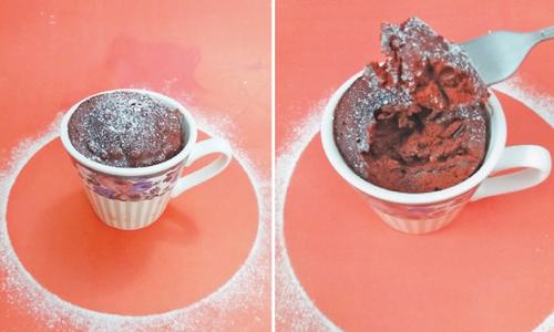 Cook-it-yourself: Red velvet mug cake
