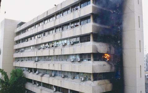 Fire erupts in secretariat building