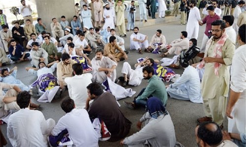 Doctors protest 'kidnapping' of Baloch medical student in Quetta