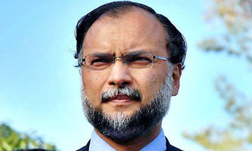 Ahsan Iqbal optimistic about timely polls