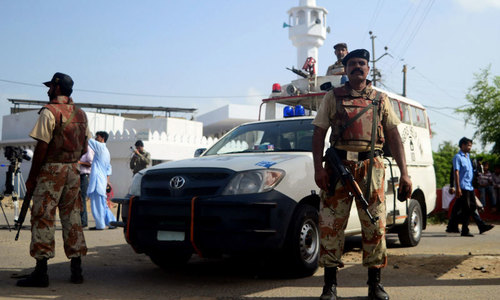 Rangers man martyred, 3 injured in militant attack in Karachi's Lyari Rangers man martyred, 3 injured in militant attack in Karachi's Lyari