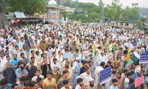 Solidarity march in AJK today for Indian firing victims