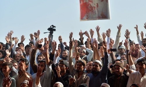 Hundreds respond to protest call by Pashtun movement